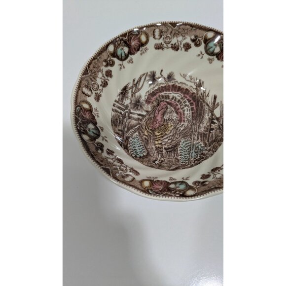 Johnson Bros. His Majesty Bowl Replacement Turkey Design Vintage English - Picture 6 of 11